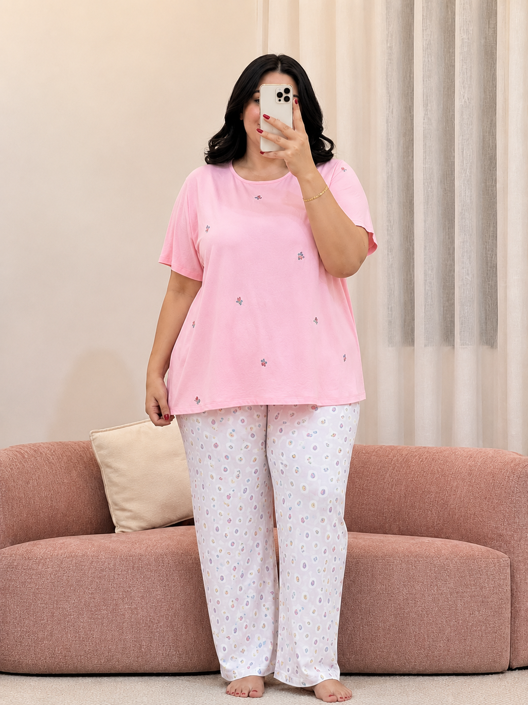 Pyjama grande taille femme MOLLIA — Le Cocon, XL à 4XL