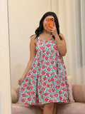 Robe de nuit femme toute douce, coloris rouge — Le Songe